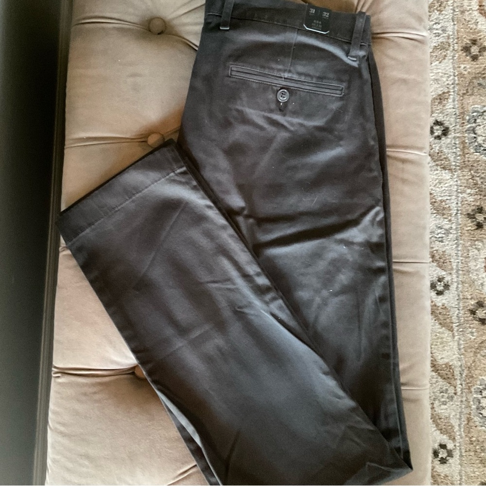 Womens JCrew 484 Slim Green Stretch Khakis Size 31/32